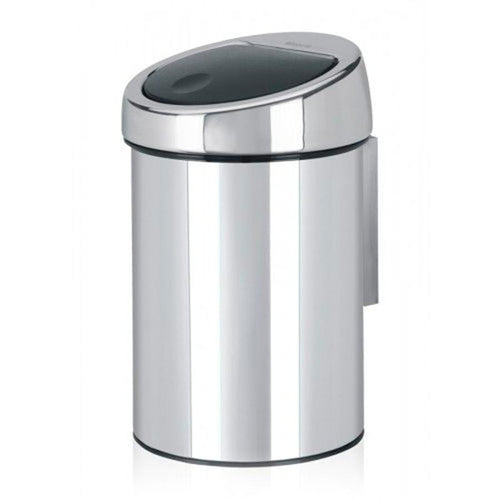 Brabantia Soft Touch Bin, 3 Liters - Brilliant Steel