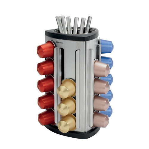 Brabantia Coffee Capsule Dispenser - Matt Steel