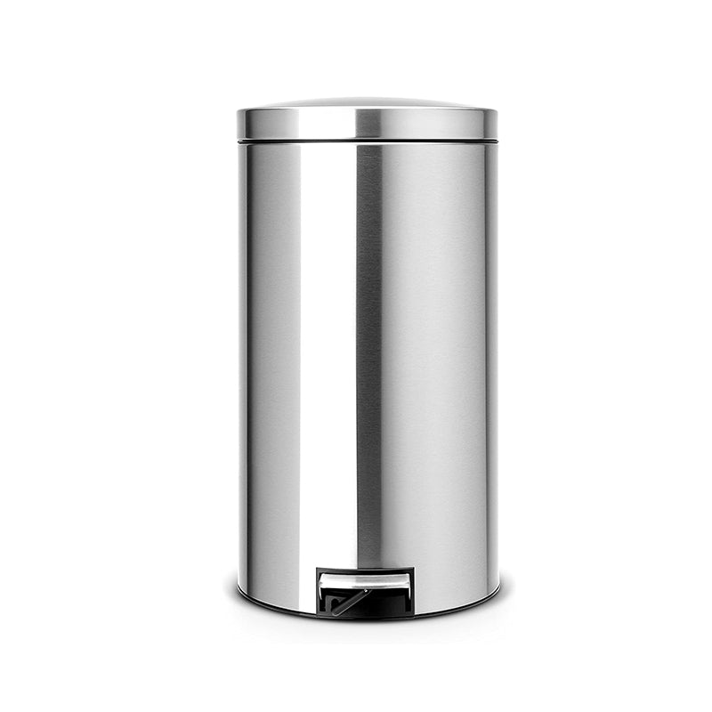 Brabantia  Recycle Pedal Bin  with 2 Compartments, 2 x 20 Liters – Matt Steel Fingerprint Proof
