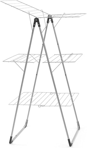 Brabantia Clothes Drying Rack Tower, 23m - Metallic Grey