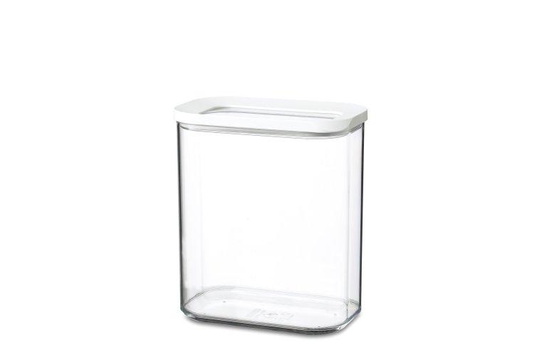 Rosti Mepal Modula Storage Boxes with White & Transparent Lids - 1500ml