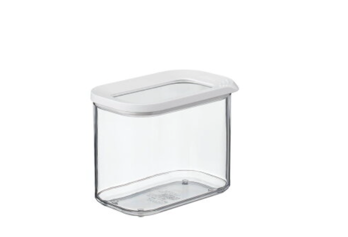 Rosti Mepal Modula Storage Boxes with White & Transparent Lids - 1000ml
