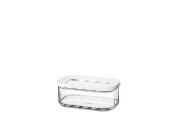 Rosti Mepal Modula Storage Boxes with White & Transparent Lids - 425ml