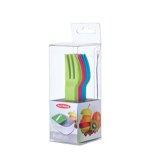 Rosti Mepal Set of 6 Colorful Fruit Forks