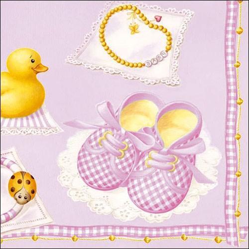Ambiente Napkin Baby Girl - Large