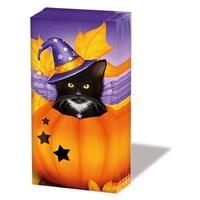 Ambiente Napkin Halloween Cat Handkerchief