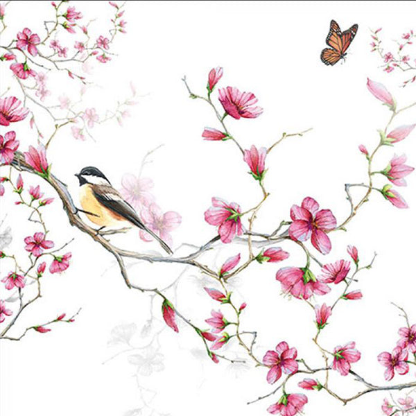 Ambiente Napkin Bird & Blossom – Large