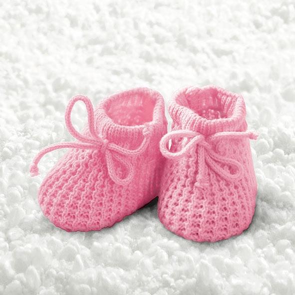 Ambiente Napkin Baby Girl Booties - Large