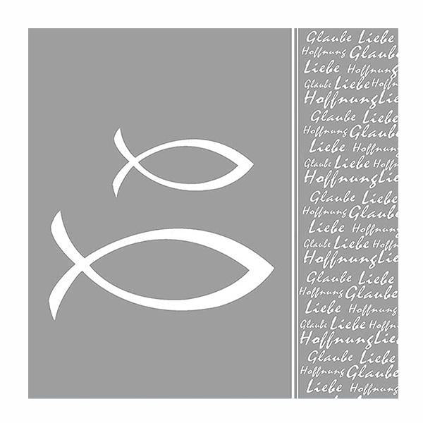 Ambiente Silver Fish Napkin - Large