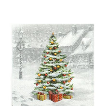 Load image into Gallery viewer, Ambiente Napkin Christmas Tree on Square
