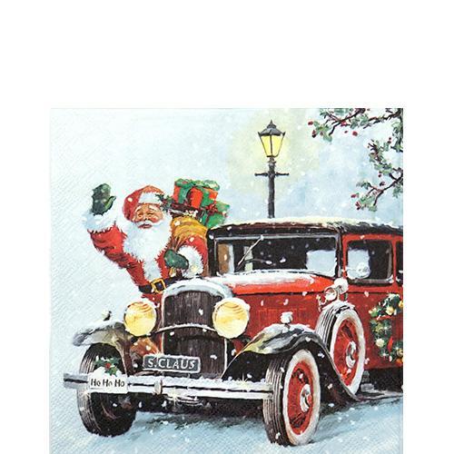 Ambiente Napkin Santa Automobile - Small