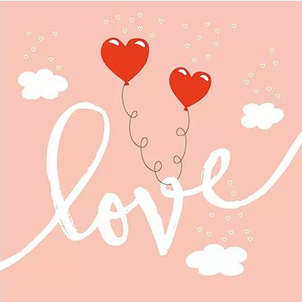 Ambiente Napkin Love Balloons