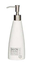 Load image into Gallery viewer, Sealskin Soap Dispenser with &#39;Savon de Provence&#39; Design - White
