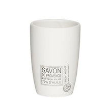 Load image into Gallery viewer, Sealskin Cup with &#39;Savon de Provence&#39; Design - White
