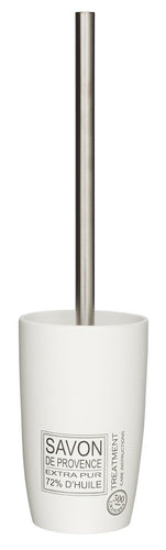 Sealskin Ceramic Toilet Brush and Holder with 'Savon de Provence' Design - 38cm