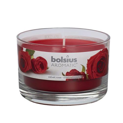 Bolsius Aromatic Candle in a Glass Jar - Scented - 63/90mm