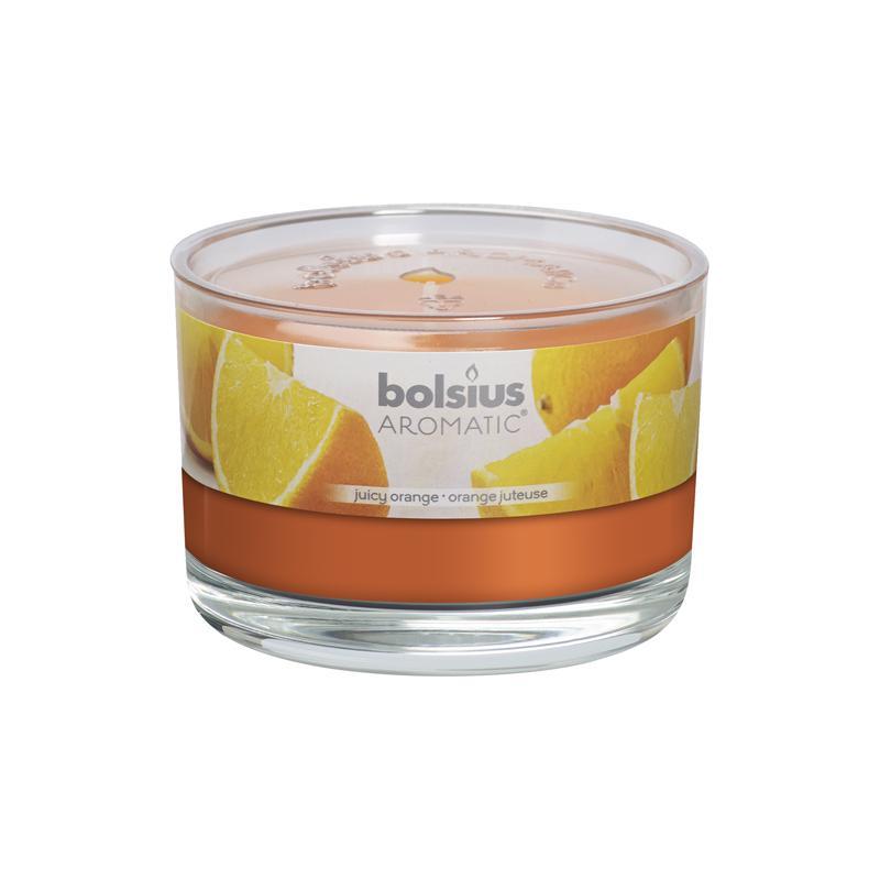 Bolsius Aromatic Candle in a Glass Jar - Scented - 63/90mm