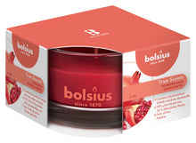 Load image into Gallery viewer, Bolsius True Scents Pomegranate Candle in Glass, Scented - Available in different sizes
