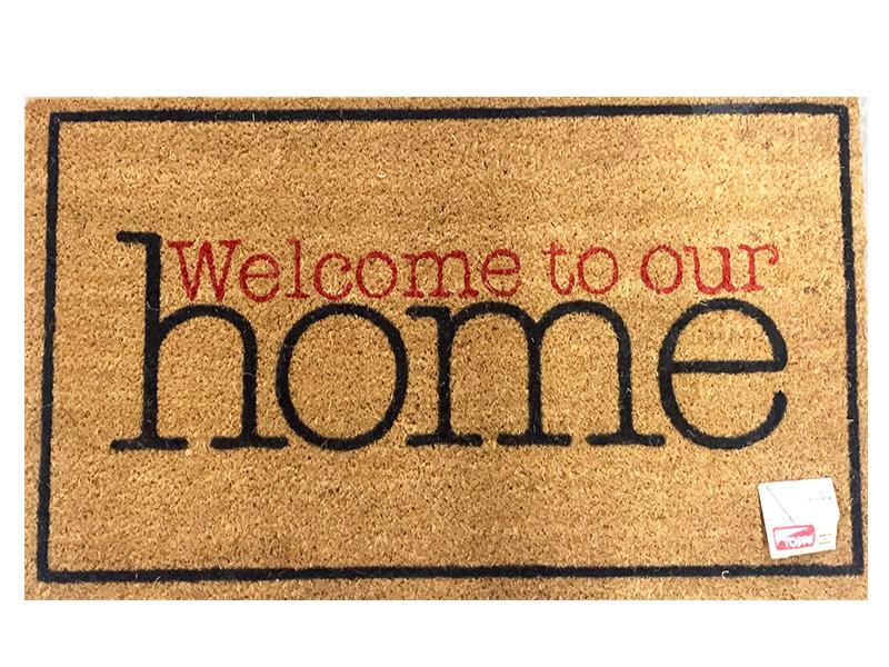 Topps Welcome To Our Home Door Mat - 45 x 75cm