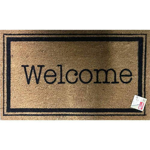 Topps Welcome Door Mat with Border - 45 x 75cm
