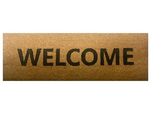 Topps Natural Welcome Door Mat - 25 x 75cm