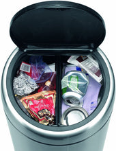 Load image into Gallery viewer, Brabantia Recycle Touch Bin  with 2 Compartments, 2 x 20 Liters – Matt Steel Fingerprint Proof
