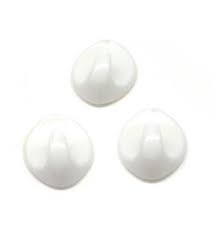 Coronet Set of 3 Adhesive Hooks, White