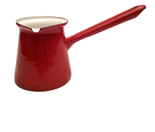 Ibili Turkish Coffee Pot, Enameled Steel – Red
