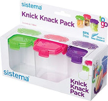 Load image into Gallery viewer, Sistema Medium To Go Knick Knack Pack of 3, 138ml
