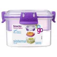 Load image into Gallery viewer, Sistema Snacks To Go Food Container, 400ml - Available in Several Colors
