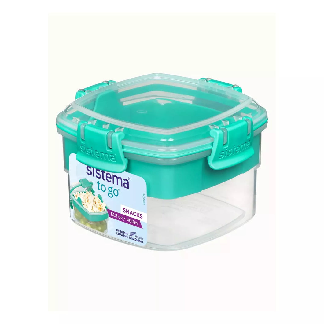 Sistema Snacks To Go Food Container, 400ml - Available in Several Colors