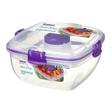Load image into Gallery viewer, Sistema Salad To Go Food Container., 1.1 Liter - Available in Several Colors
