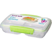 Load image into Gallery viewer, Sistema Small Split To Go Divided Food Container, 350ml - Available in Several Colors
