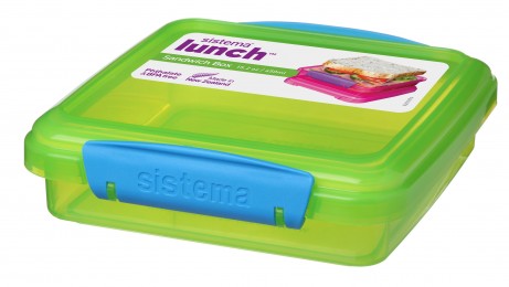Sistema - Lunch Sandwich Box 450ml Pack of 3