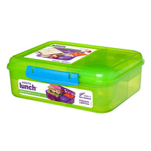 Load image into Gallery viewer, Sistema Bento Lunch Food Container with Yogurt Cup, 1.65 Liters - Available in Several Colors
