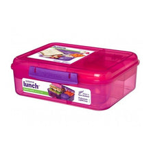 Load image into Gallery viewer, Sistema Bento Lunch Food Container with Yogurt Cup, 1.65 Liters - Available in Several Colors
