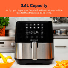 Load image into Gallery viewer, Nutricook Air Fryer 2, Digital Control Panel Display, 10 Preset Programs with built-in Preheat function, Brush Stainless Steel/Black - 3.6 Liters, 1500 Watts
