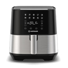 Load image into Gallery viewer, Nutricook Air Fryer 2, Digital Control Panel Display, 10 Preset Programs with built-in Preheat function, Brush Stainless Steel/Black - 5.5 Liters, 1700 Watts

