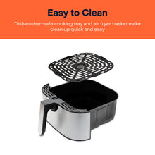 Load image into Gallery viewer, Nutricook Air Fryer 2, Digital Control Panel Display, 10 Preset Programs with built-in Preheat function, Brush Stainless Steel/Black - 5.5 Liters, 1700 Watts
