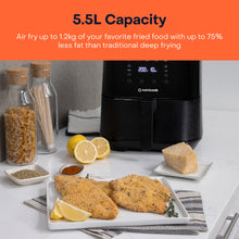 Load image into Gallery viewer, Nutricook Air Fryer 2, Digital Control Panel Display, 10 Preset Programs with built-in Preheat function, Black - 5.5 Liters, 1700 Watts
