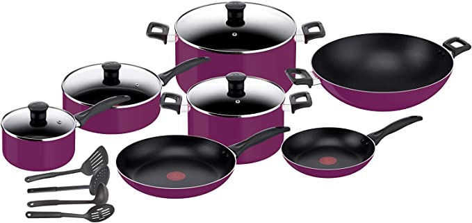 Tefal Simply Cook Non-Stick Cookware Set, 15 pcs