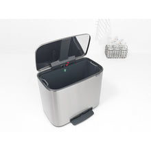 Load image into Gallery viewer, Brabantia Bo Pedal Bin - 36 Liters, Matt Steel Fingerprint Proof
