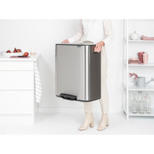 Load image into Gallery viewer, Brabantia Bo Pedal Bin - 60 Liters, Matt Steel Fingerprint Proof
