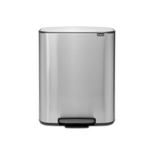 Load image into Gallery viewer, Brabantia Bo Pedal Bin - 60 Liters, Matt Steel Fingerprint Proof
