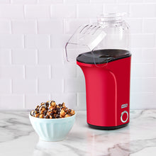 Load image into Gallery viewer, Dash Hot Air Popcorn Popper Maker with Measuring Cup to Portion Popping Corn Kernels + Melt Butter, 16 cups, Red
