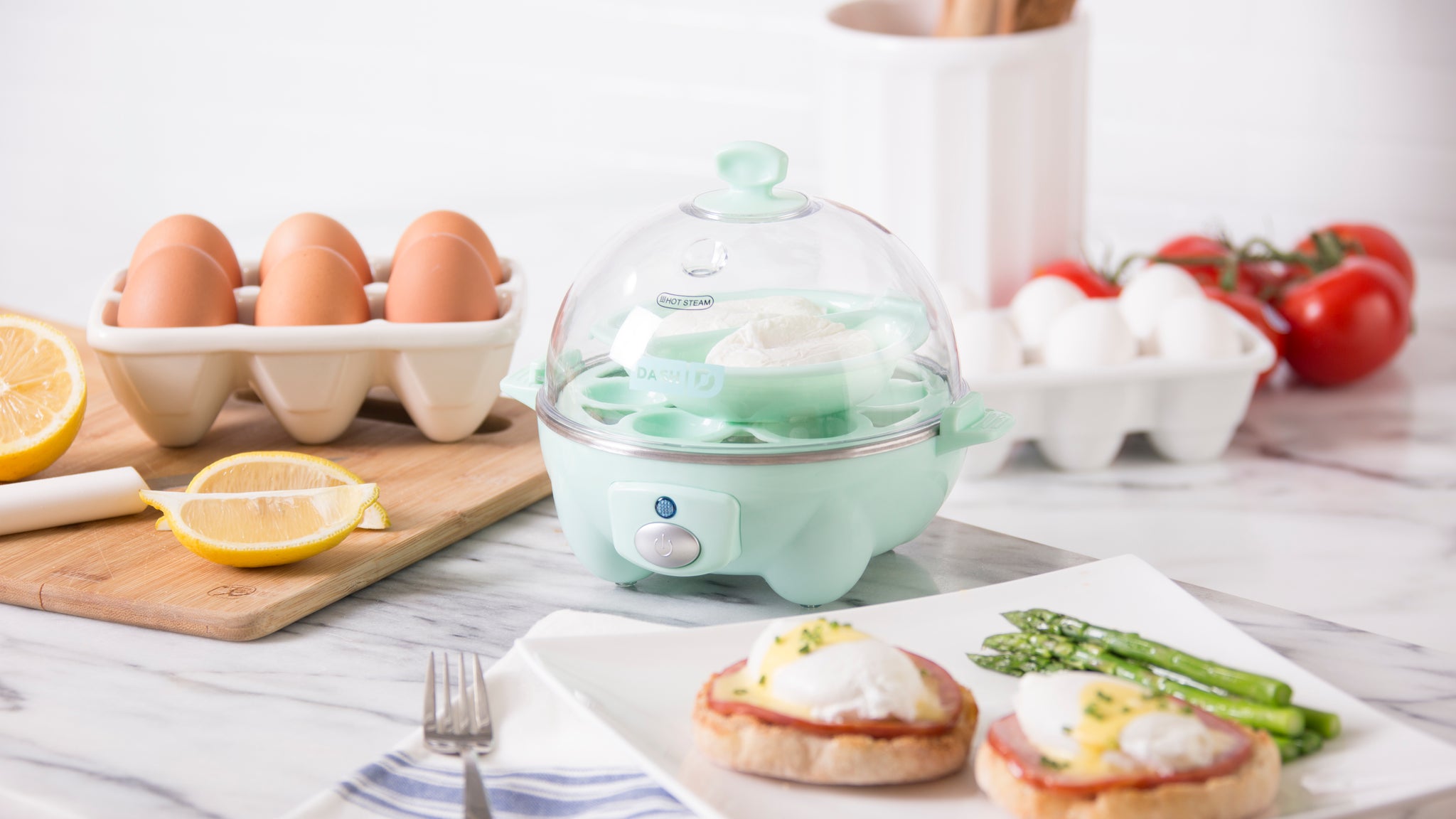 Dash Rapid Egg Cooker: 6 Egg Capacity Electric Egg Cooker for Hard
