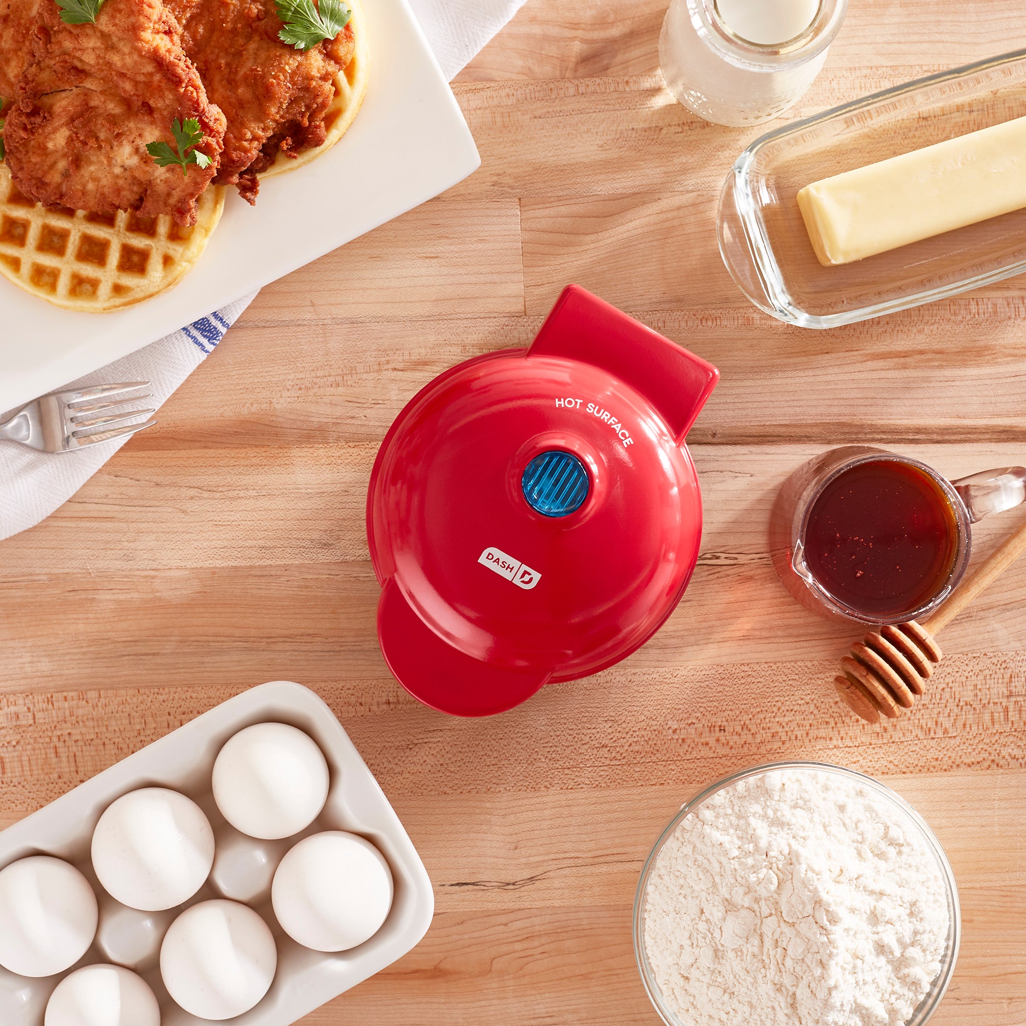  DASH Mini Waffle Stick Maker 4 inch, Aqua: Home & Kitchen