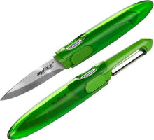 Load image into Gallery viewer, Zyliss 2 in 1 Peeler &amp; Knife Set - Green
