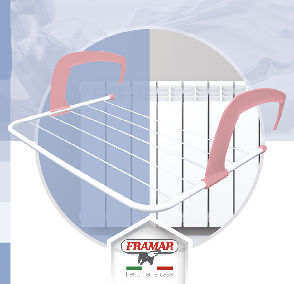 Framar Thermo Hanging Clothes Drying Rack - 3 Meters, White