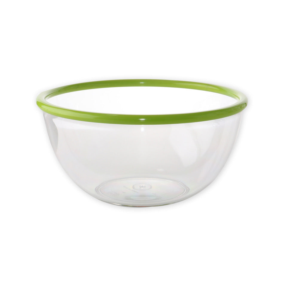 Gab Plastic Salad Bowl With Rim, Lime Green – Available in several sizes